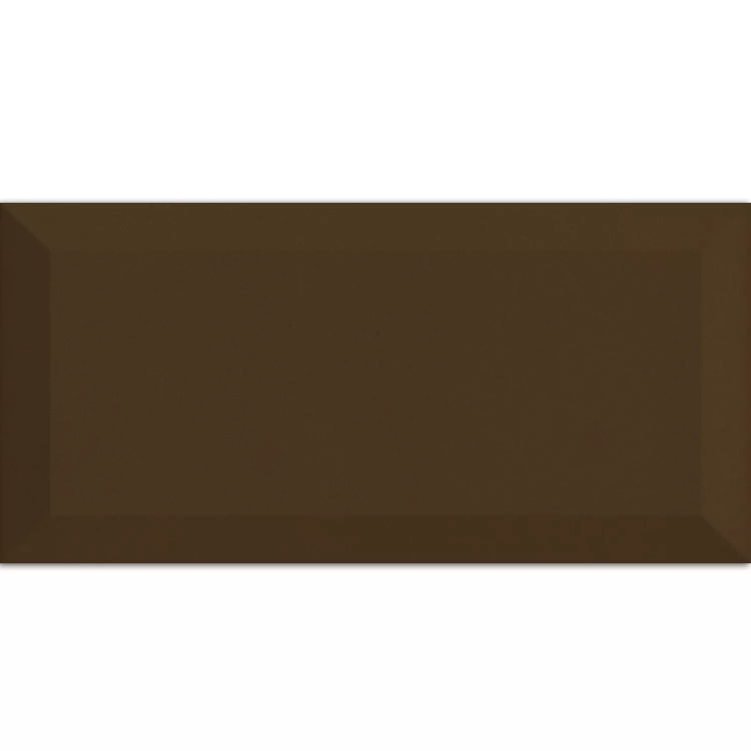 Metro Wandtegels Siena Donkerbruin Facette 10x20cm Metro Wandtegels Siena Donkerbruin Facette 10x20cm