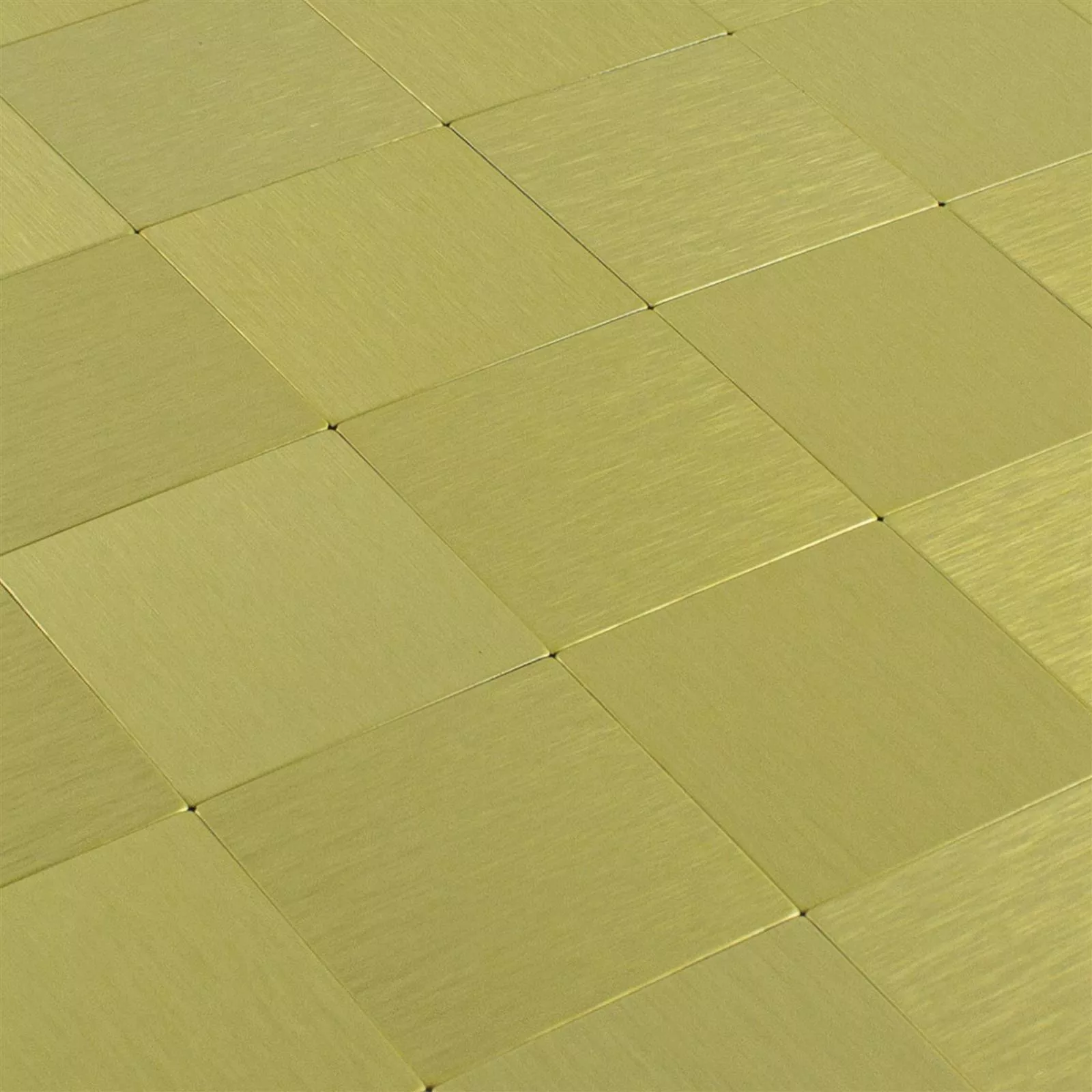 Sample van Mozaïektegel Metaal Zelfklevende Vryburg Goud Vierkant 