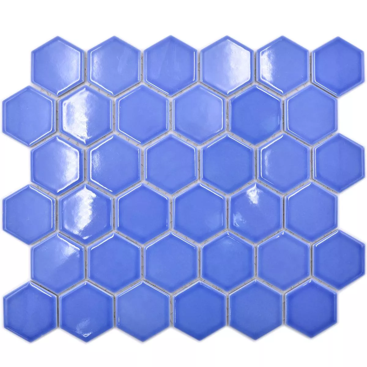 Keramiek Mozaïek Salomon Hexagon Lichtblauw H51