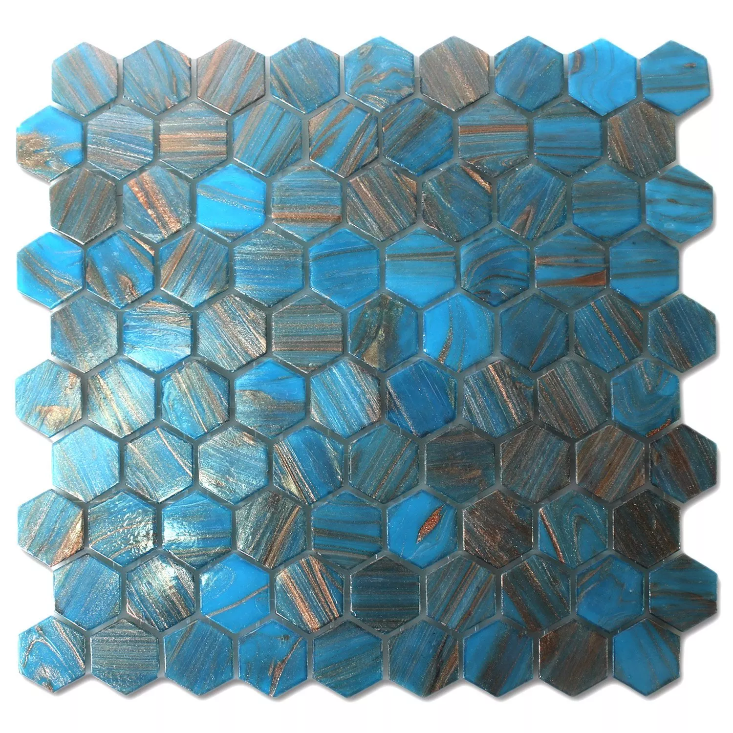 Mozaïektegel Trend-Vi Glas Hexagon 242
