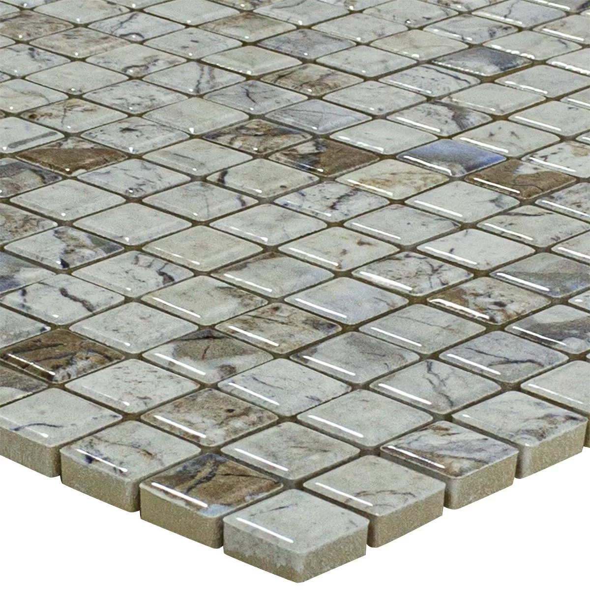 Keramiek Mozaïek Tegels Elysium Marmerlook Beige 12 Keramiek Mozaïek Tegels Elysium Marmerlook Beige 12