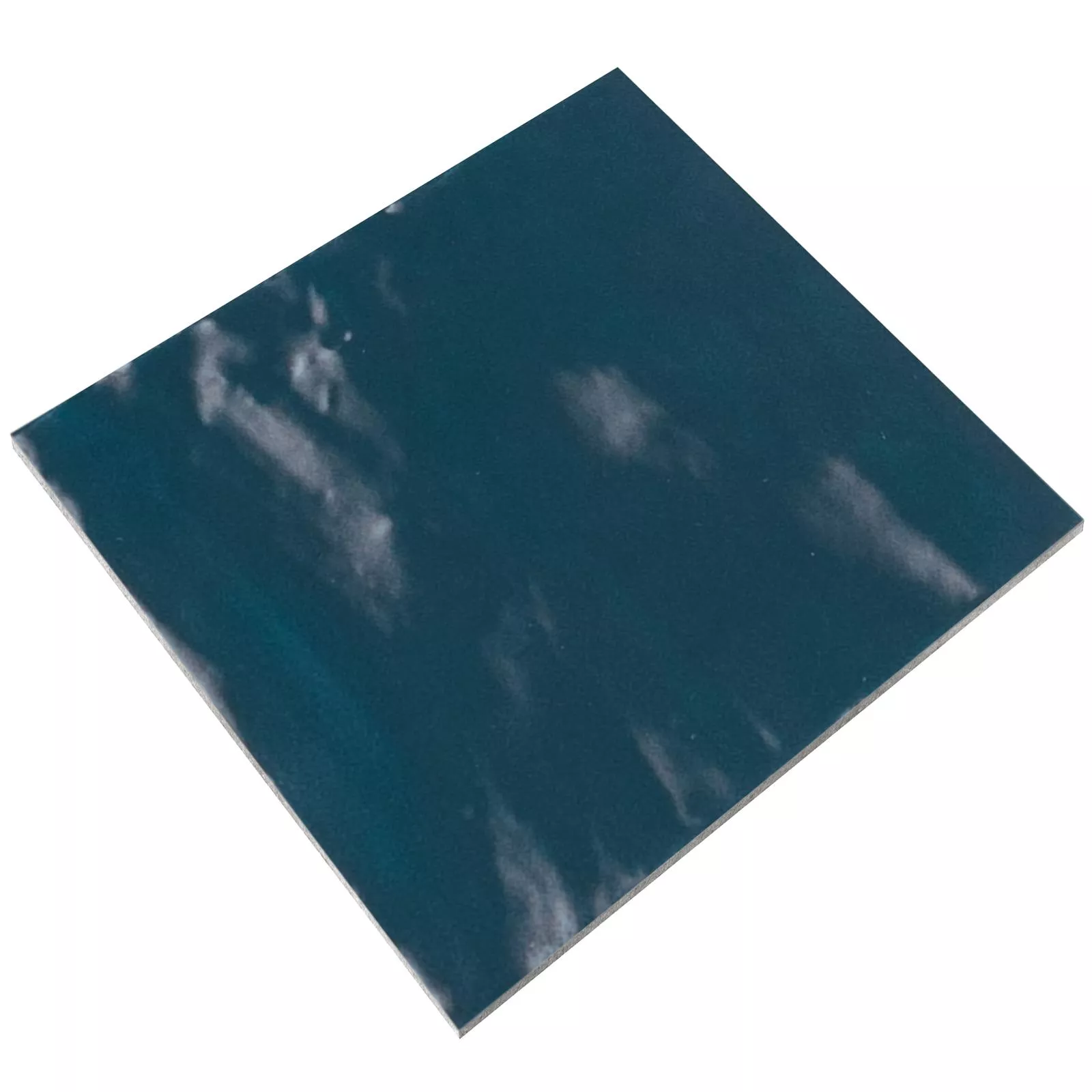 Wandtegels Marbella Gegolfd 15x15cm Blauw