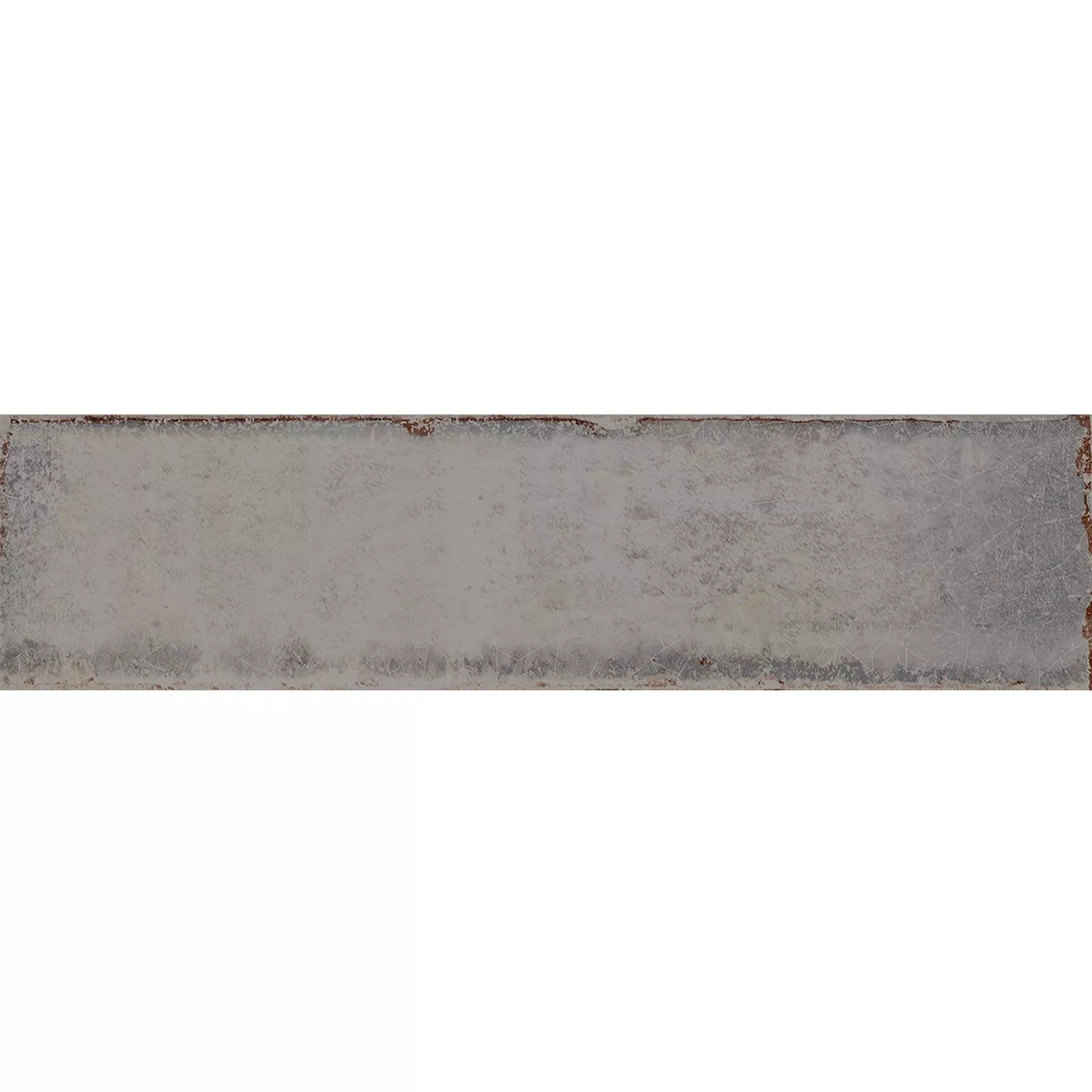 Wandtegels Maestro Gegolfd Glanzend Grijs 7,5x30cm