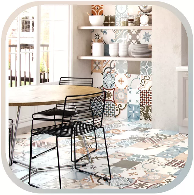 Retro tegels Unieke sfeer Retro tegels Unieke sfeer