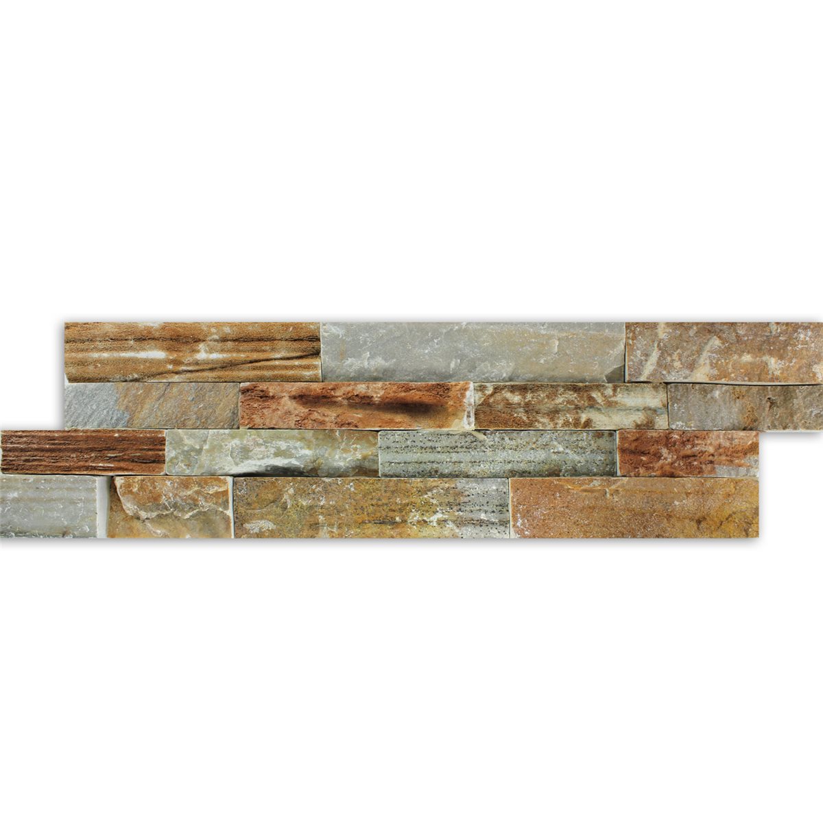 Steenstrip Roest Rood 15x55cm