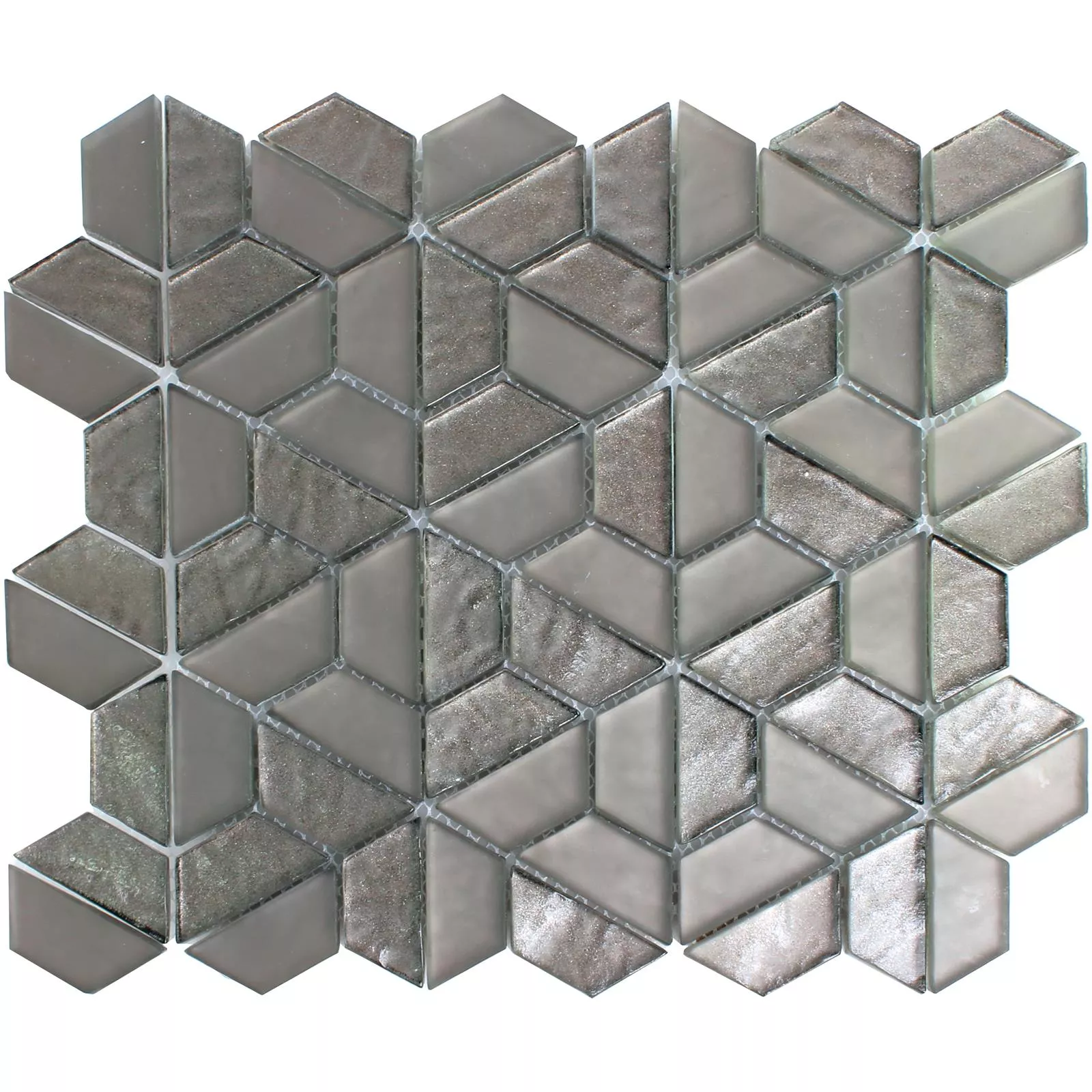 Sample Glasmozaïek Tegels Alaaddin Hexagon Bruin