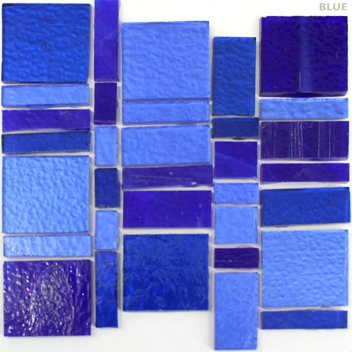 Glas Tegels Trend Recycling Mozaïek Liberty Blue