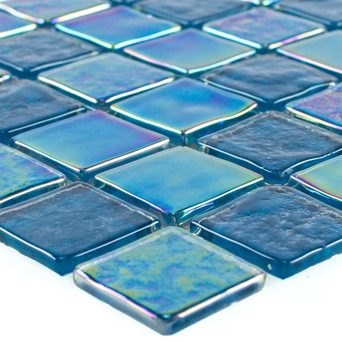 Glasmozaïek Tegels Paarlemoer Effect Carlos Blauw 23 Glasmozaïek Tegels Paarlemoer Effect Carlos Blauw 23