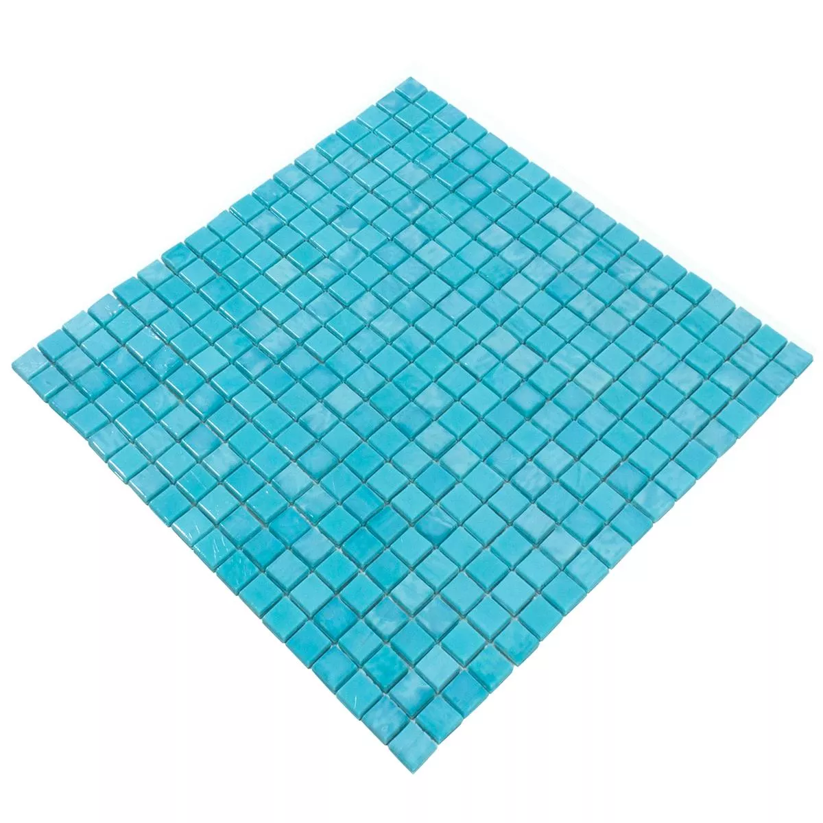 Sample Glasmozaïek Tegels Seaside Turquoise