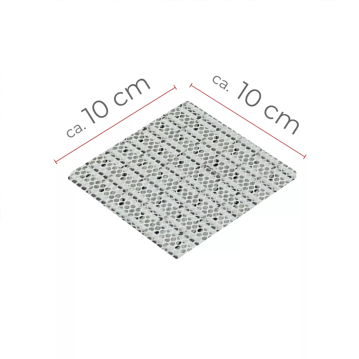 Sample Aluminium Metaal Mozaïektegel Techvisto Bruin Zilver