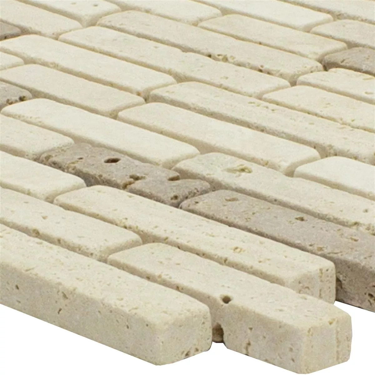 Sample Marmer Natuursteen Mozaïek Tegels Tuscania Brick Beige