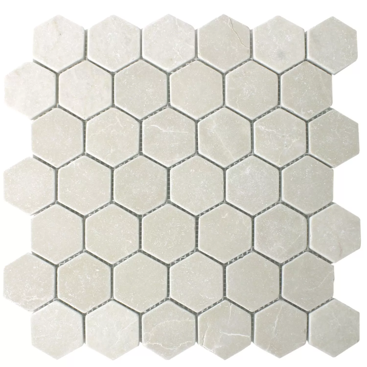 Sample Mozaïektegels Marmer Tarsus Hexagon Beige