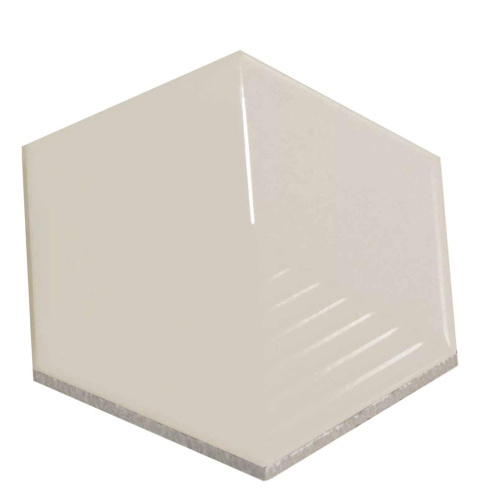 Sample Wandtegels Rockford 3D Hexagon 12,4x10,7cm Beige