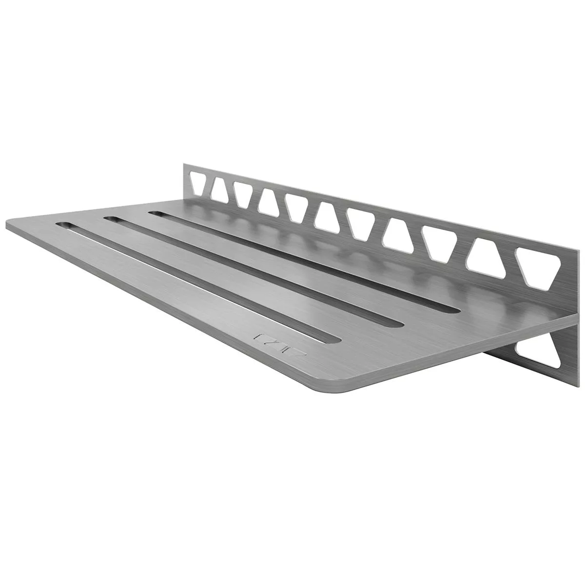 Doucheplank wandplank Schlüter rechthoek 30x11,5cm Wave Zilver Doucheplank wandplank Schlüter rechthoek 30x11,5cm Wave Zilver