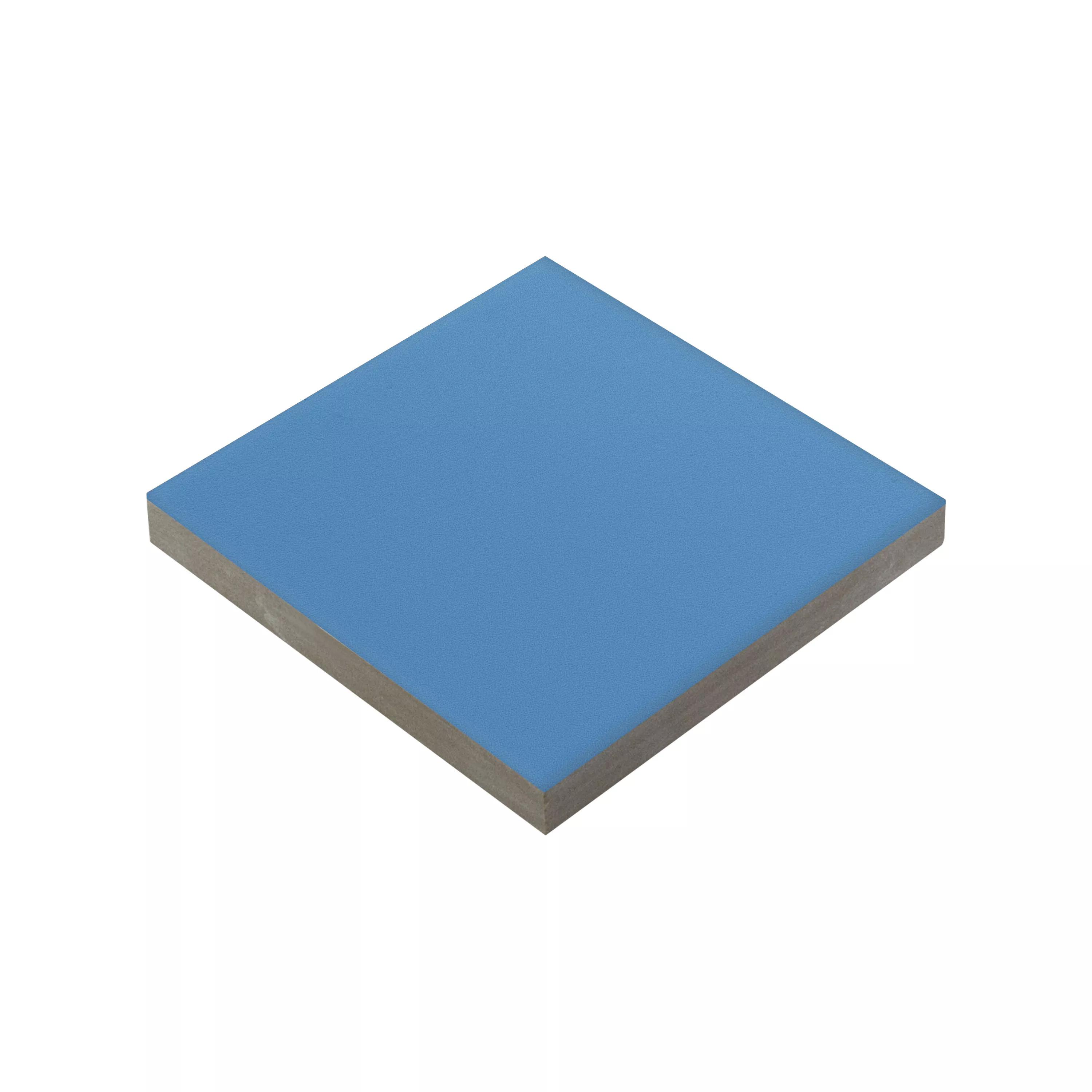 Porselein steengoed Tegels Genexia Uni Blauw Rosone 4,6x4,6cm