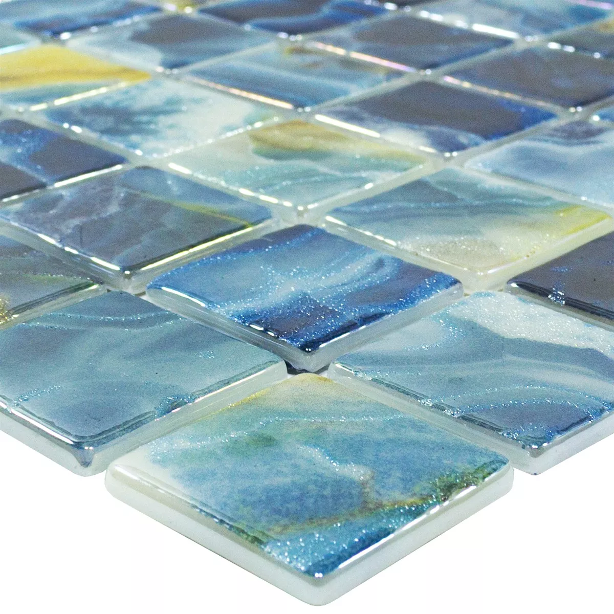 Glas Pool Mozaïektegel Carolina Blauw