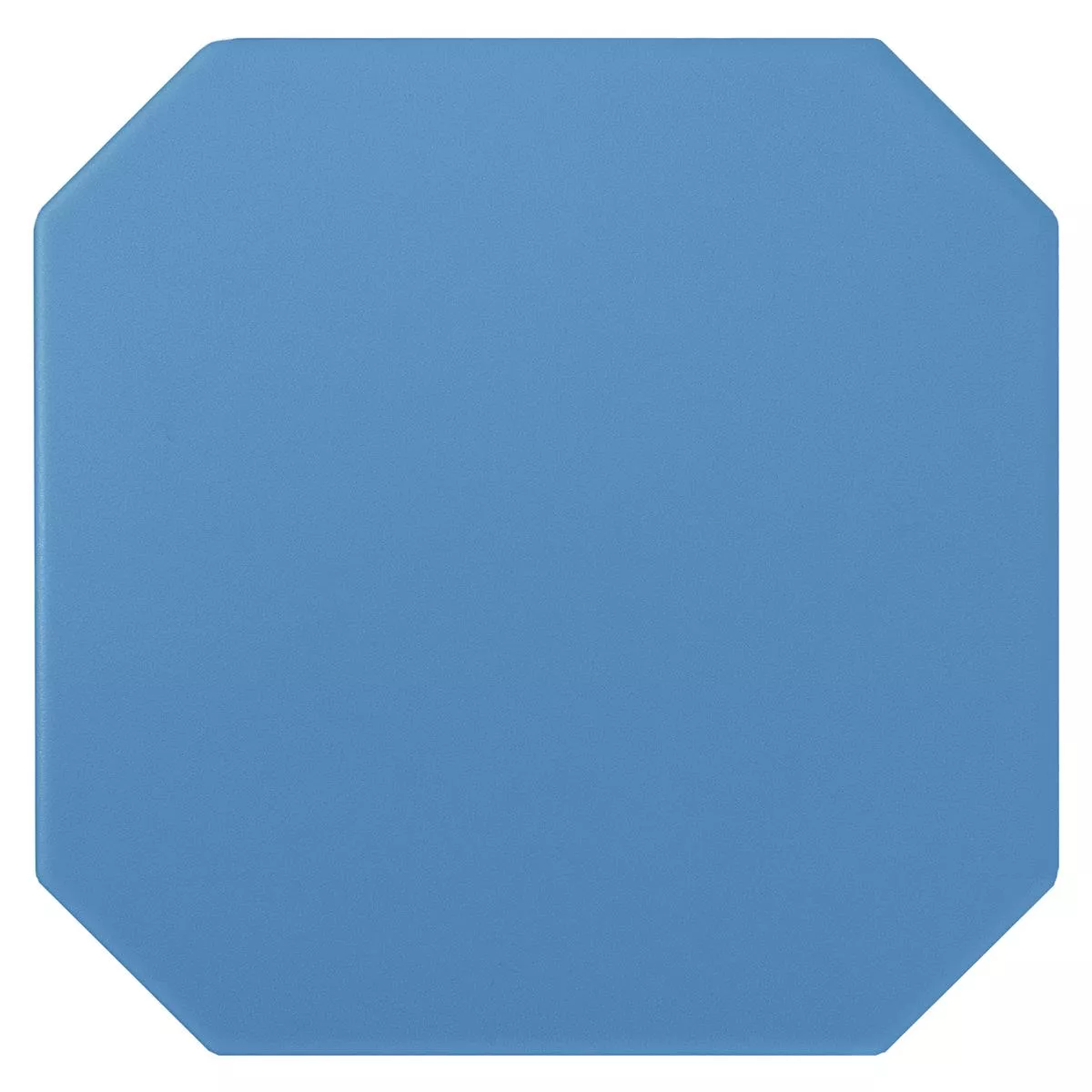 Porselein steengoed Tegels Genexia Uni Blauw Octagon 20x20cm