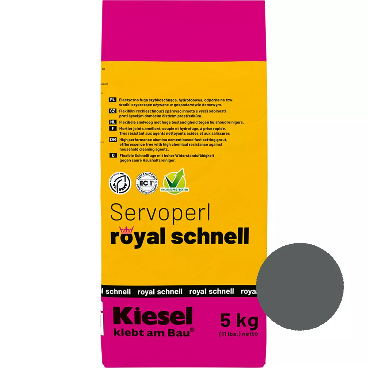 Voegpasta Servoperl Royal Quick Basalt 5 kg