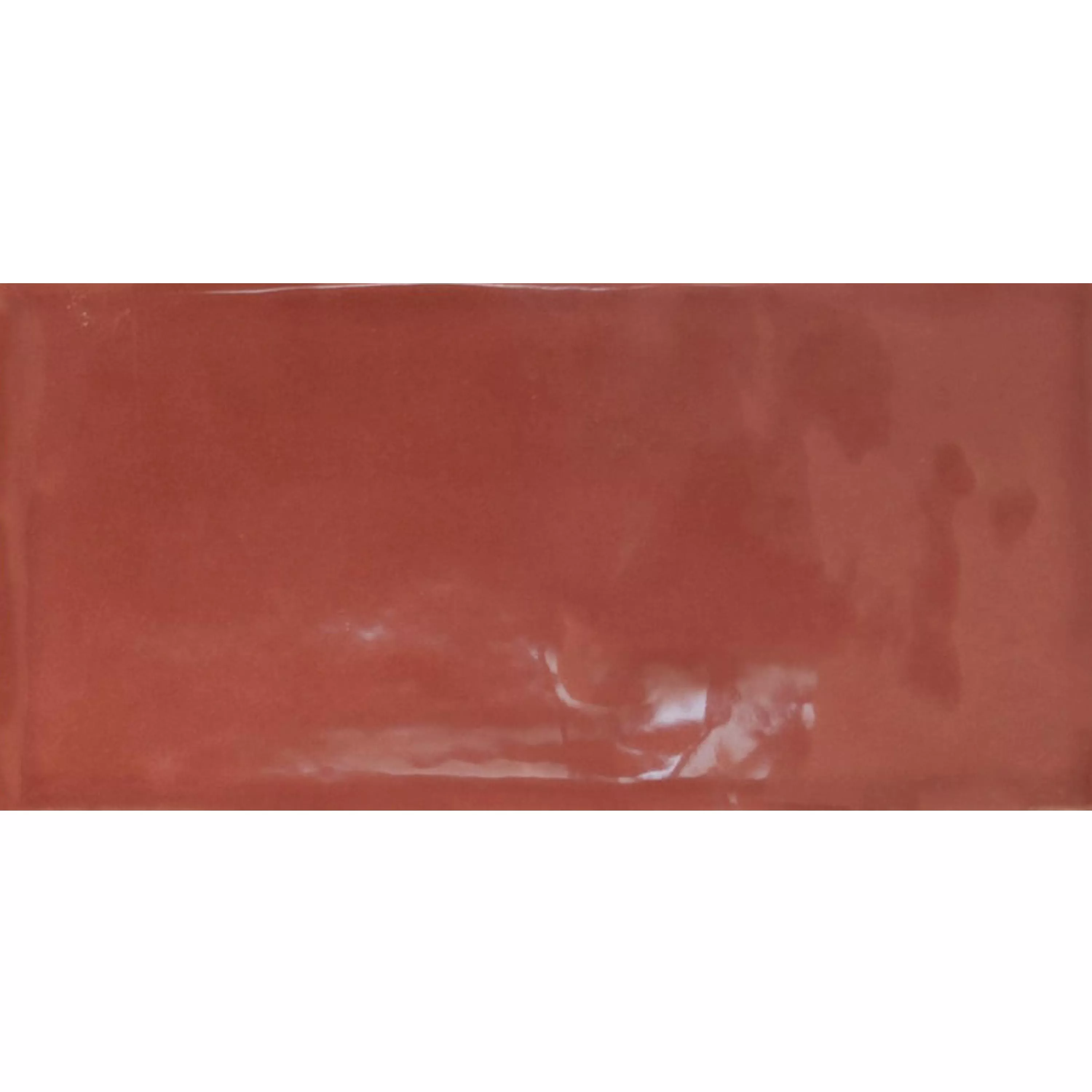 Wandtegels Mogadischu 7,5x15cm Rood Glanzend Wandtegels Mogadischu 7,5x15cm Rood Glanzend