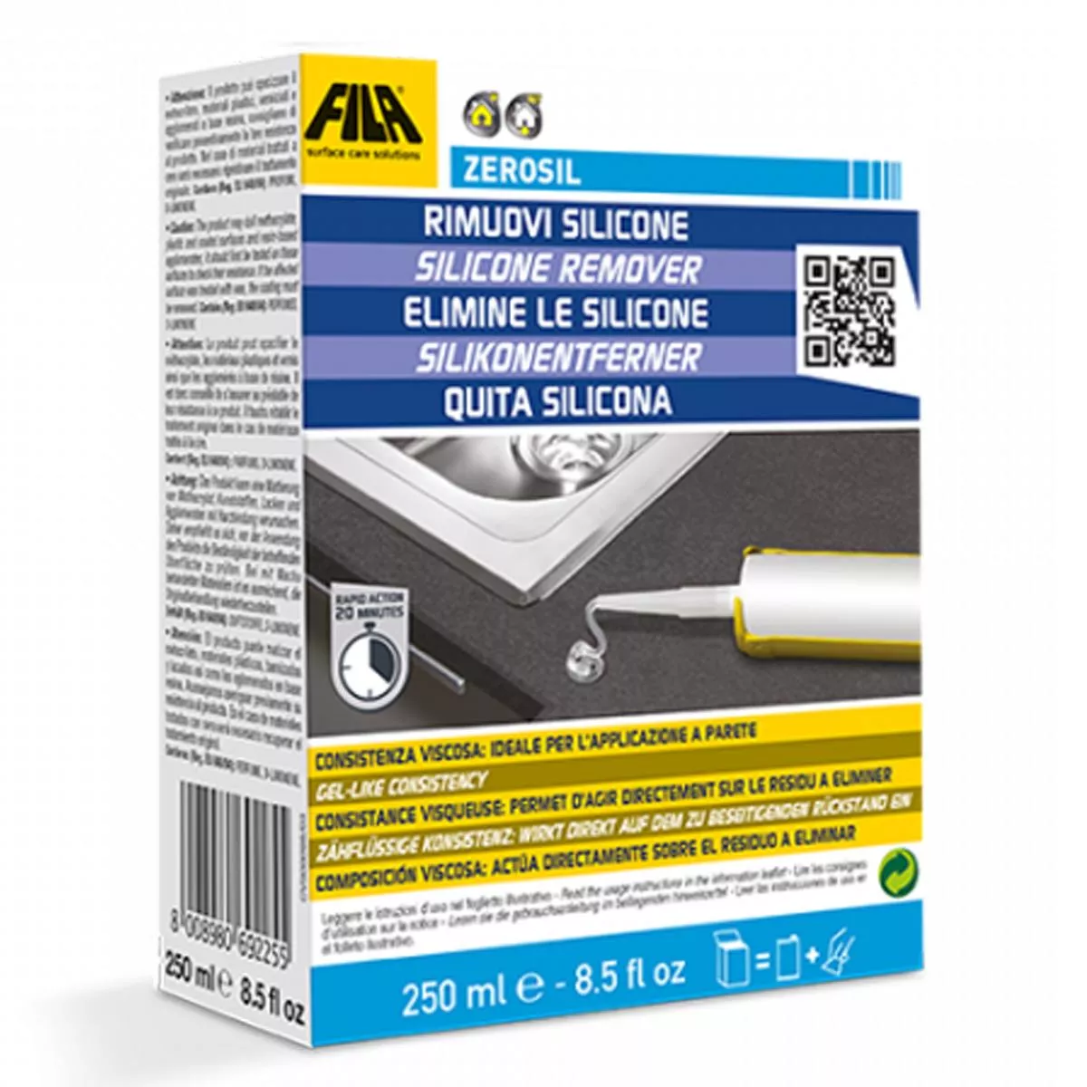 Fila ZEROSIL siliconenverwijderaar 250 ML Fila ZEROSIL siliconenverwijderaar 250 ML