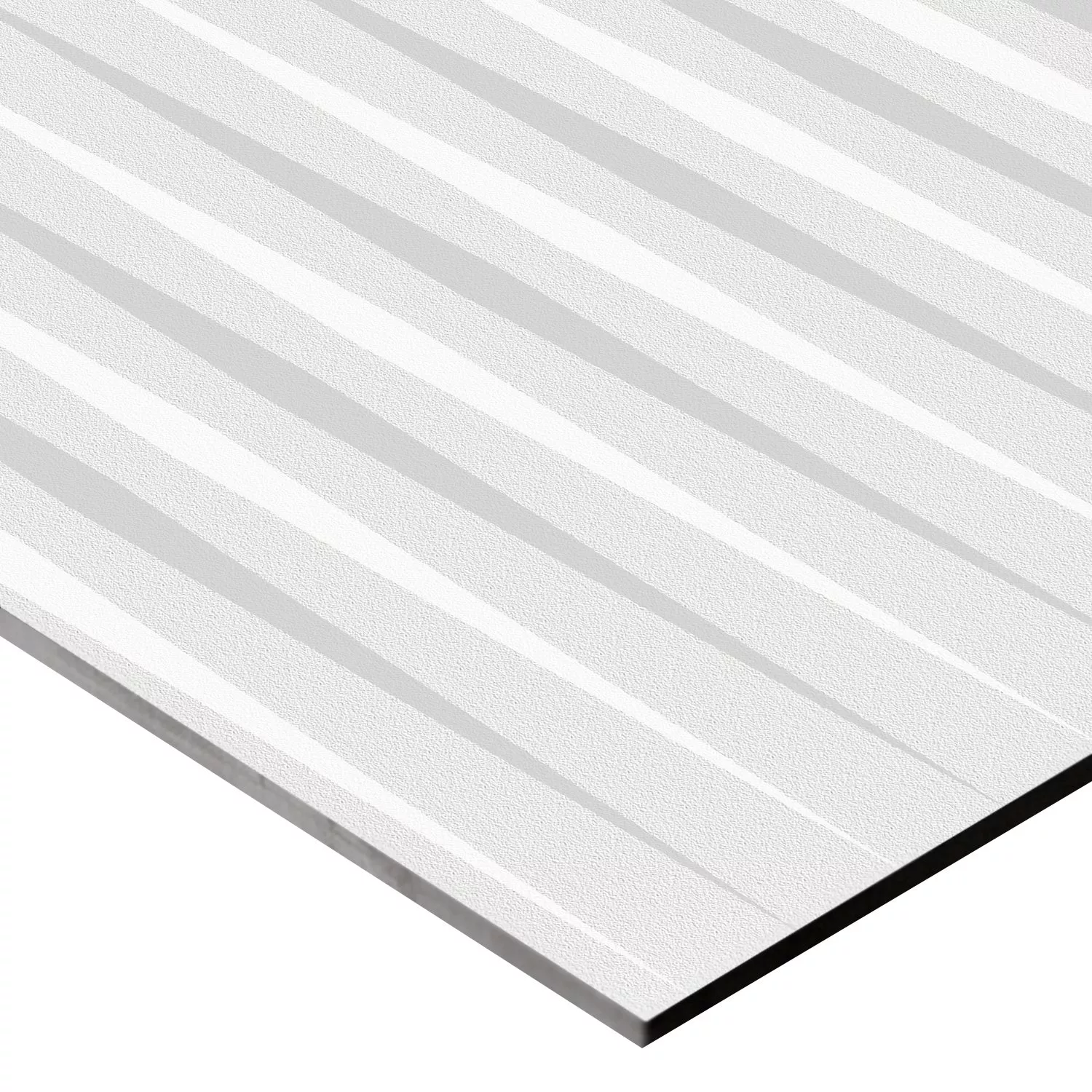 Wandtegels Vulcano Stripes Decor Gerectificeerd Wit 60x120cm