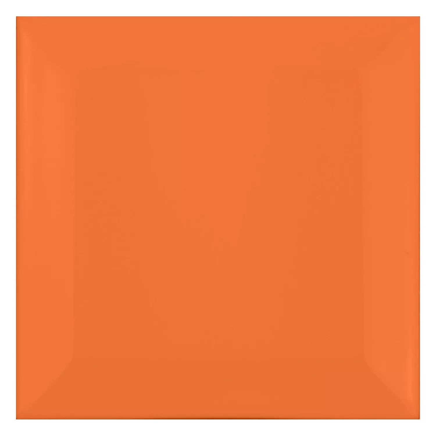 Metro tegel Oranje Mat 10x10 cm Met Facet Catarina Naranja
