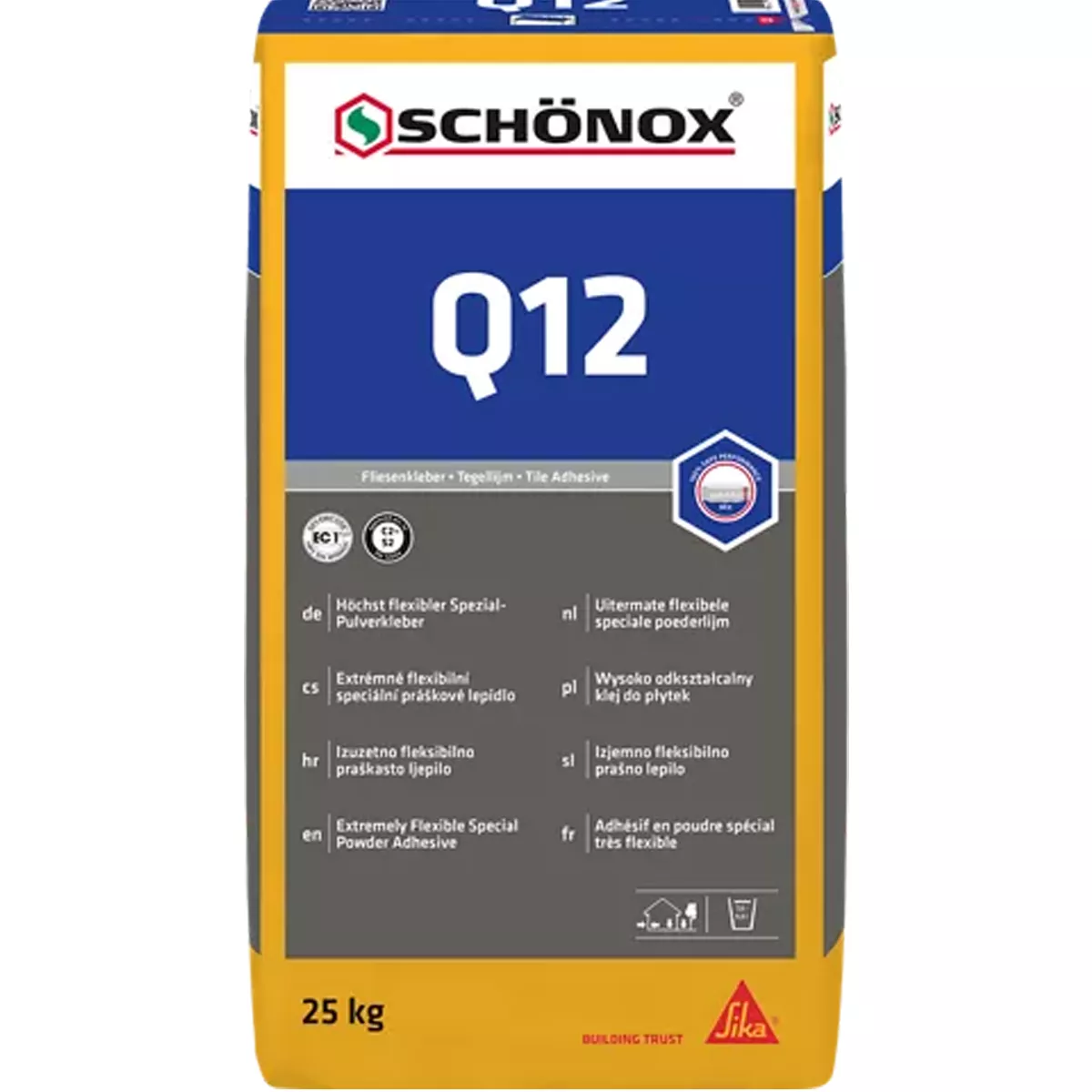 Tegellijm Schönox Q12 speciale poederlijm 25 kg