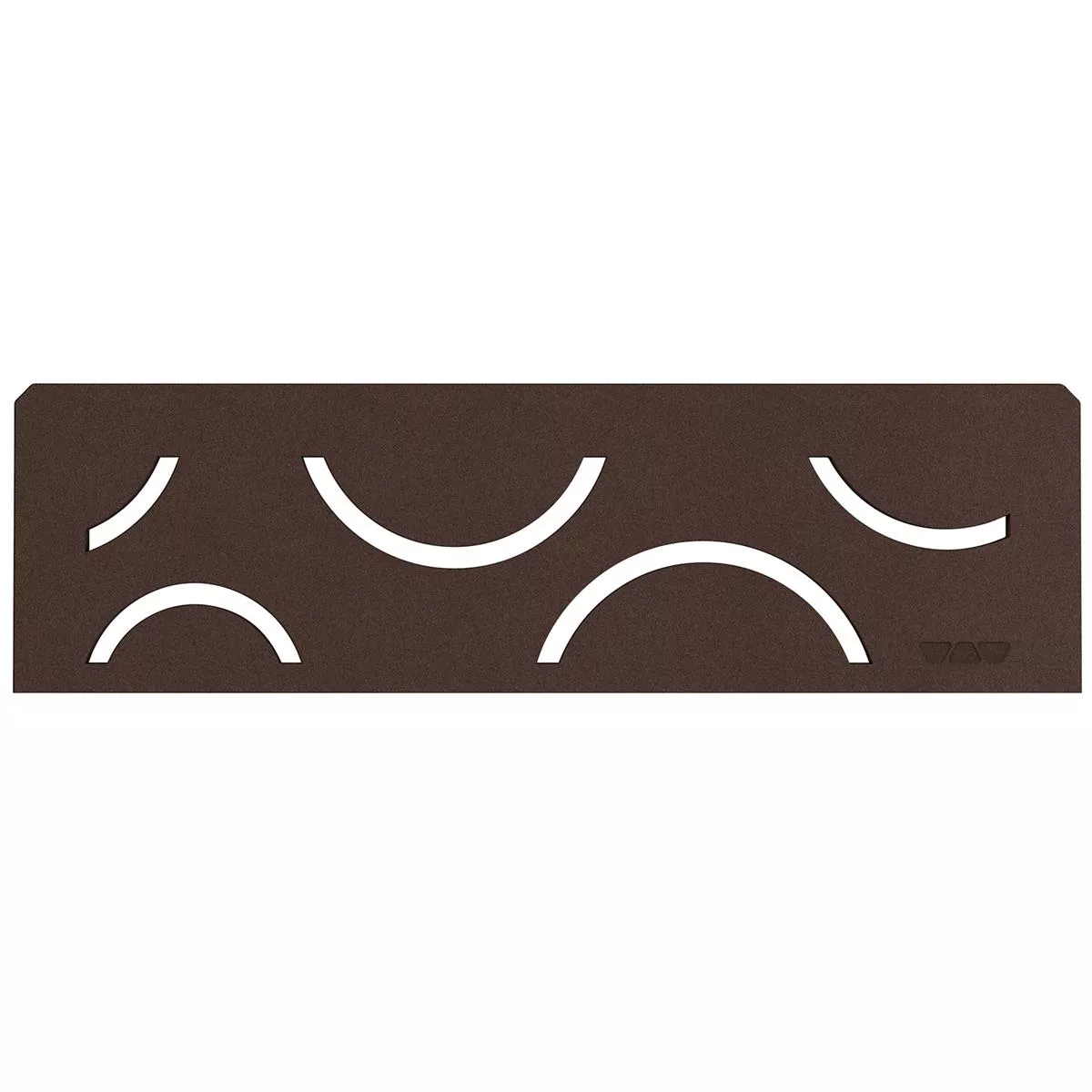 Niswandplank Schlüter rechthoek 30x8,7cm Curve Brons