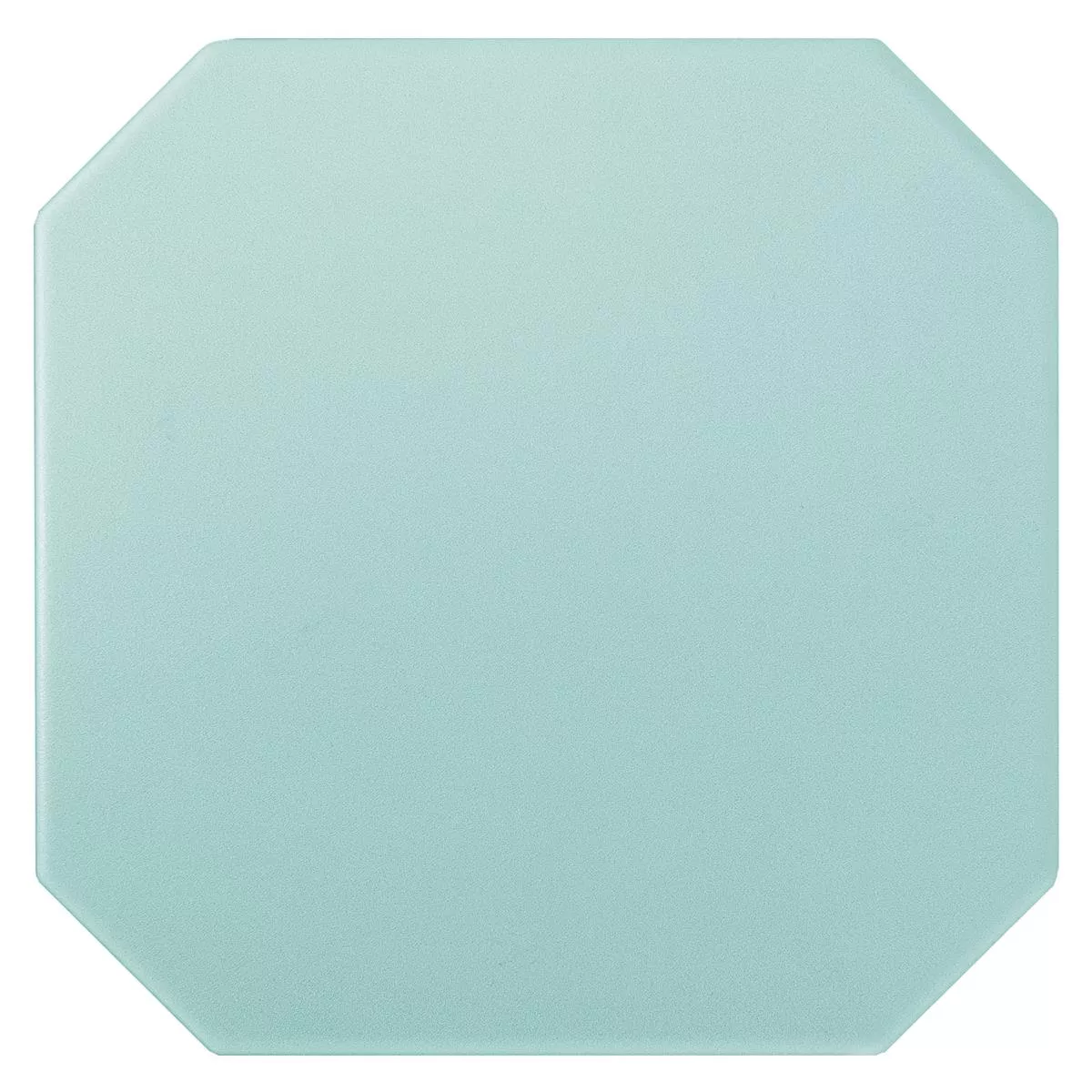Porselein steengoed Tegels Genexia Uni Turquoise Octagon 20x20cm