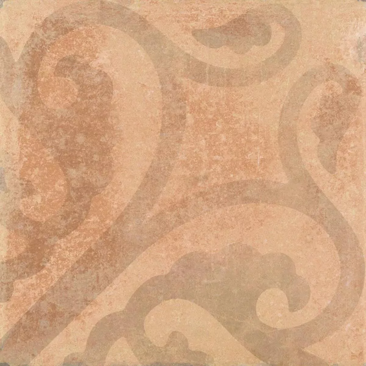 Queens Terracotta Bruin Decor 25x25 cm