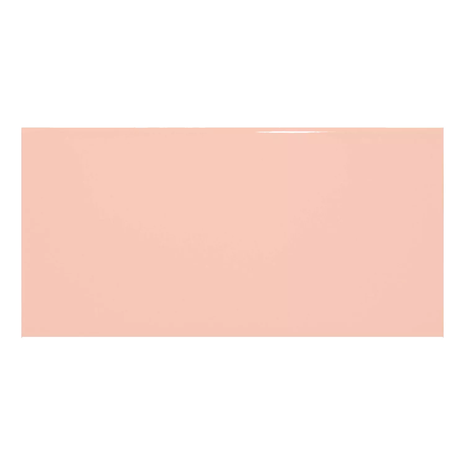 Metro tegel Oranje Glanzend 7,5x15 cm Zonder Facet Vivid Salmon