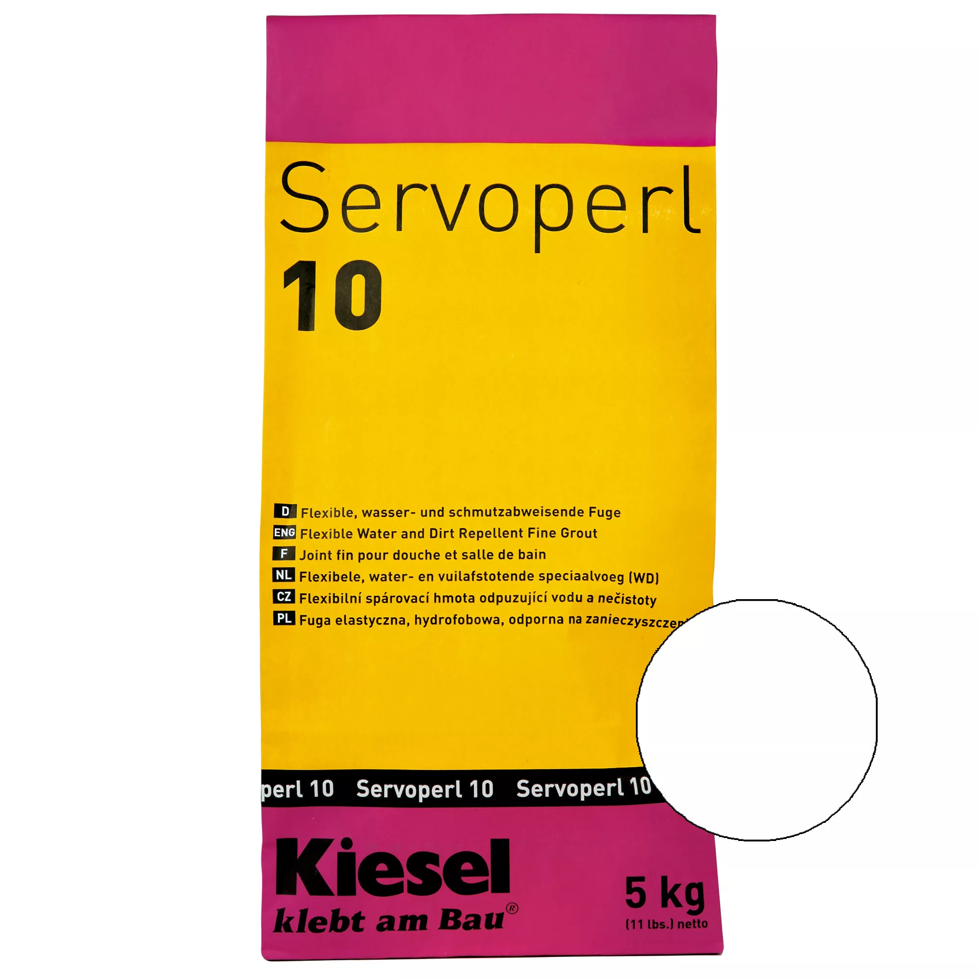 Kiesel Servoperl 10 - Flexibele Cementgebonden Voeg (5KG Edelweiss)