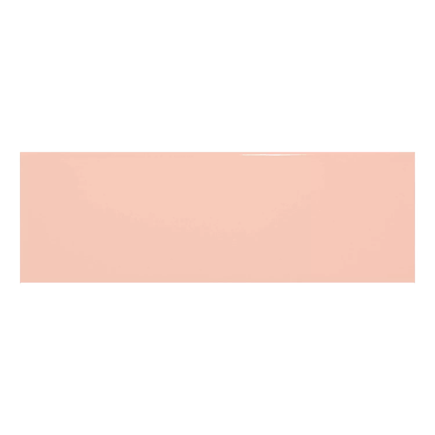 Metro tegel Oranje Glanzend 10x30 cm Zonder Facet Candy Salmon