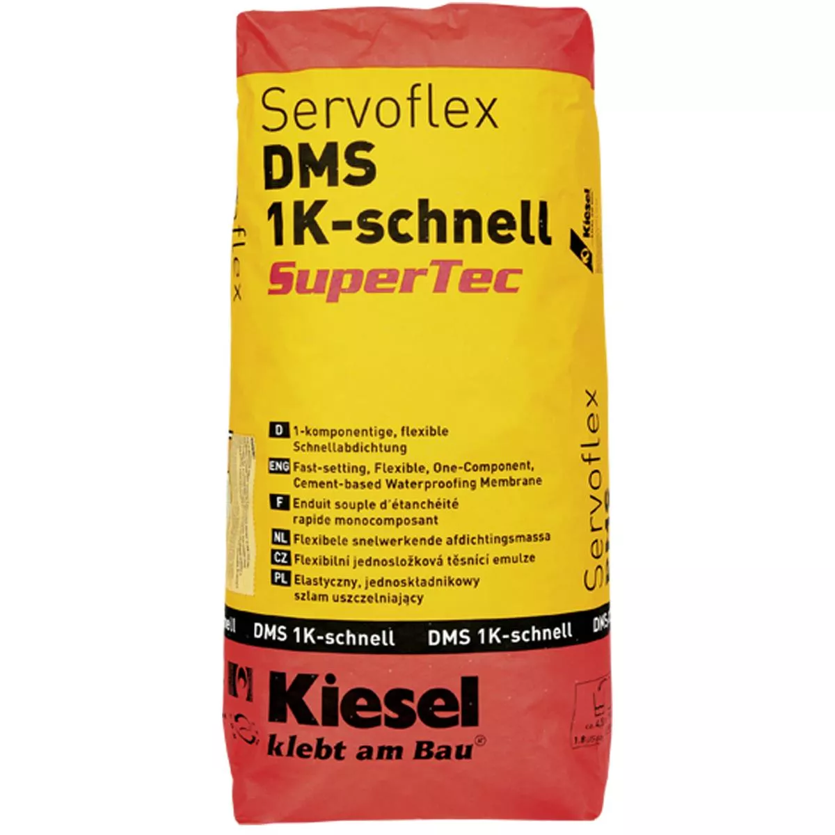 Zelfnivellerende afdichting Kiesel Servoflex DMS 1K-Schnell 15 kg