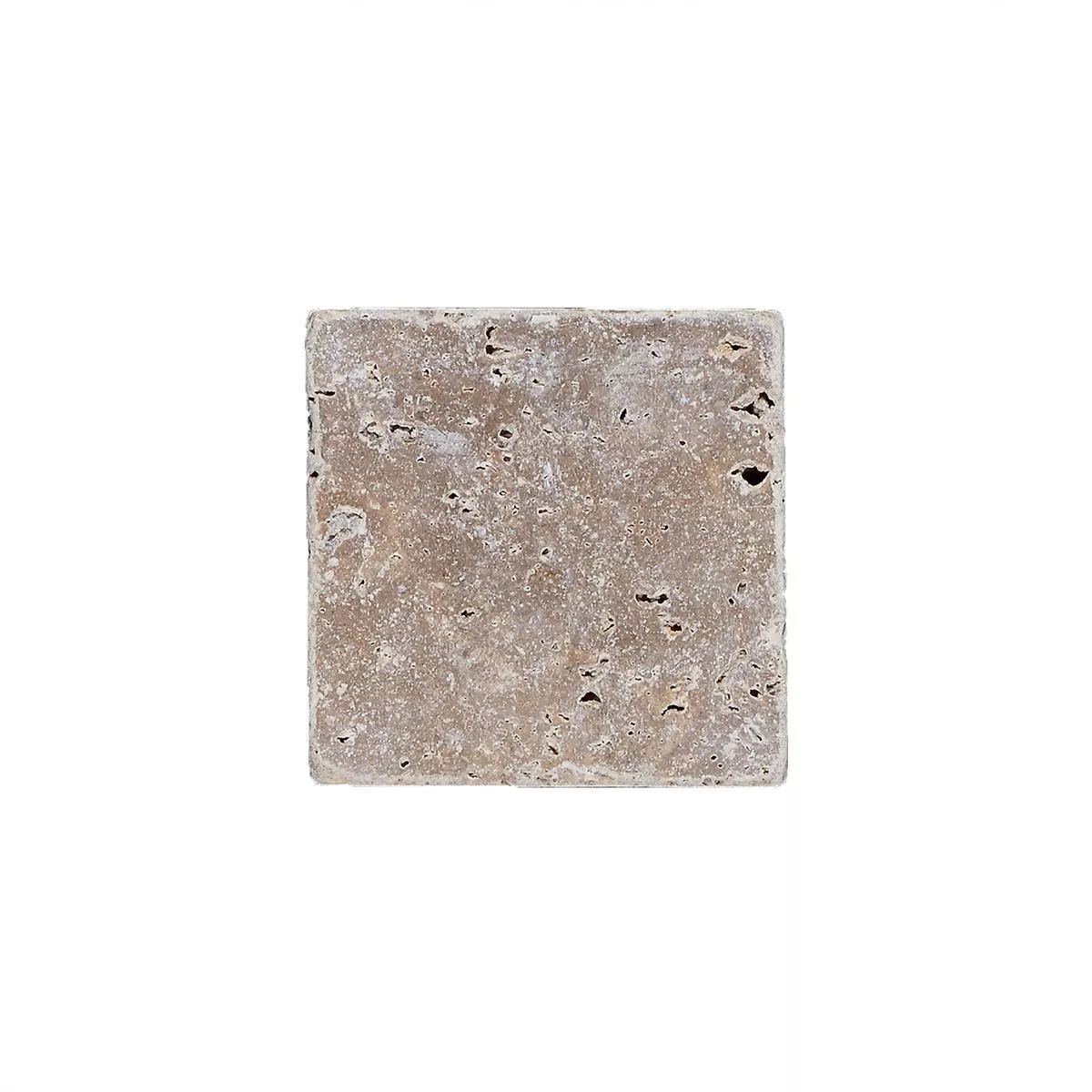 Sample Natursteentegels Travertin Patara Noce 10x10cm