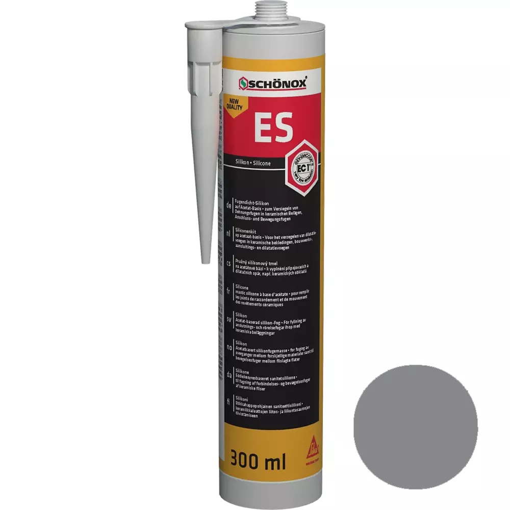 Schönox ES Platinagrijs Siliconen Voegkit (300ml)