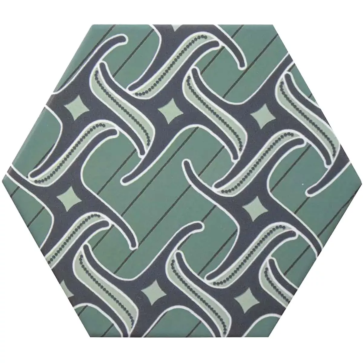 Porselein steengoed Tegels Modena Hexagon Decor 4