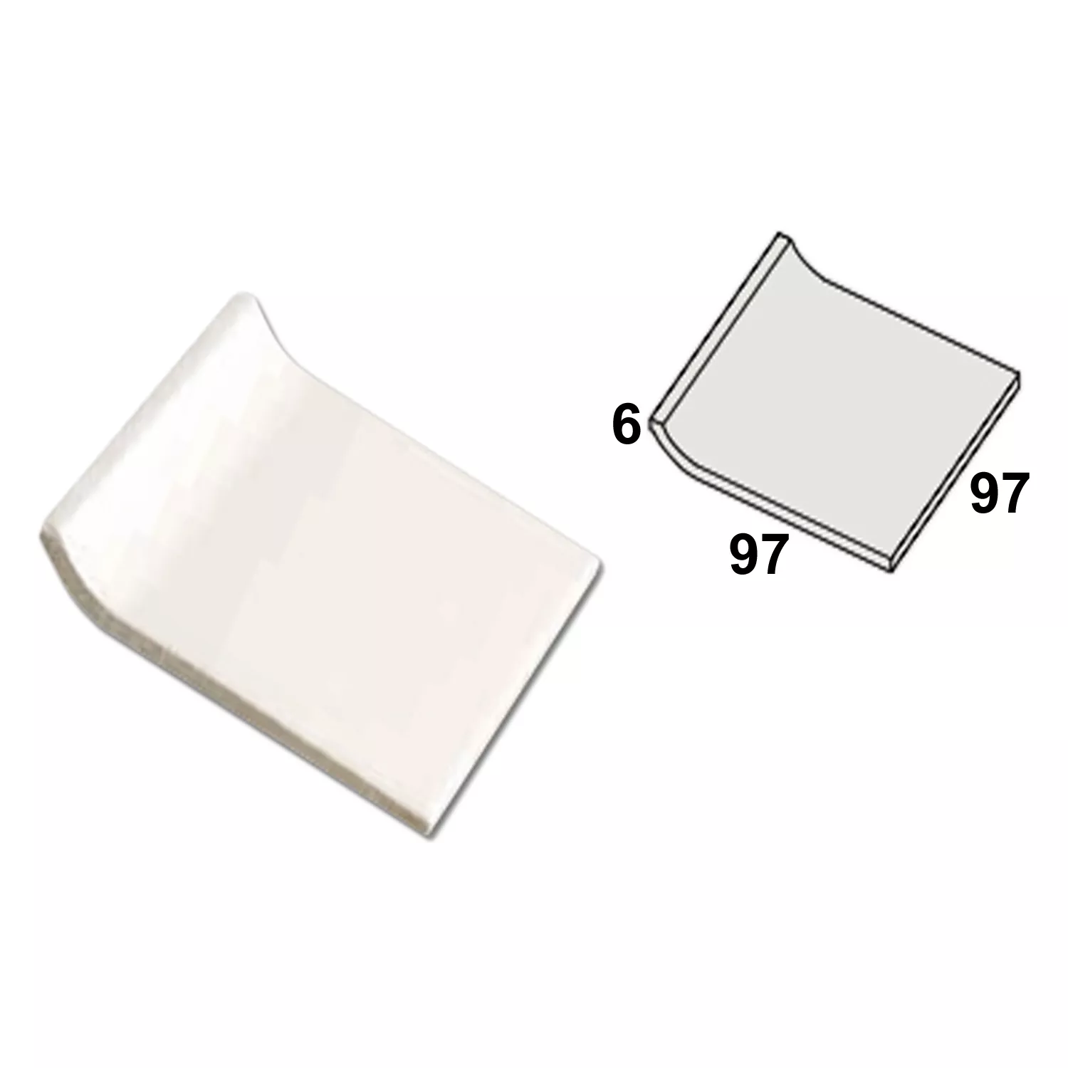 Cove Base Adventure Lichtgrijs Mat 10x10cm Cove Base Adventure Lichtgrijs Mat 10x10cm