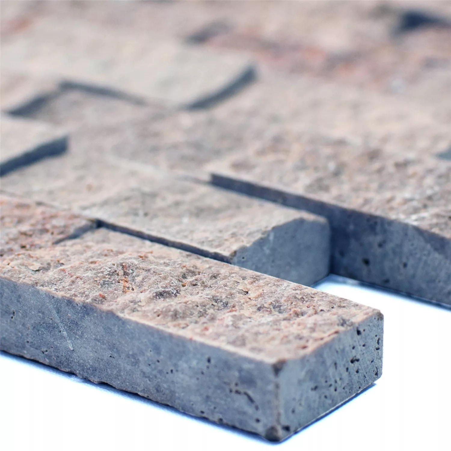 Mozaïektegels Travertin Patara Noce 3D