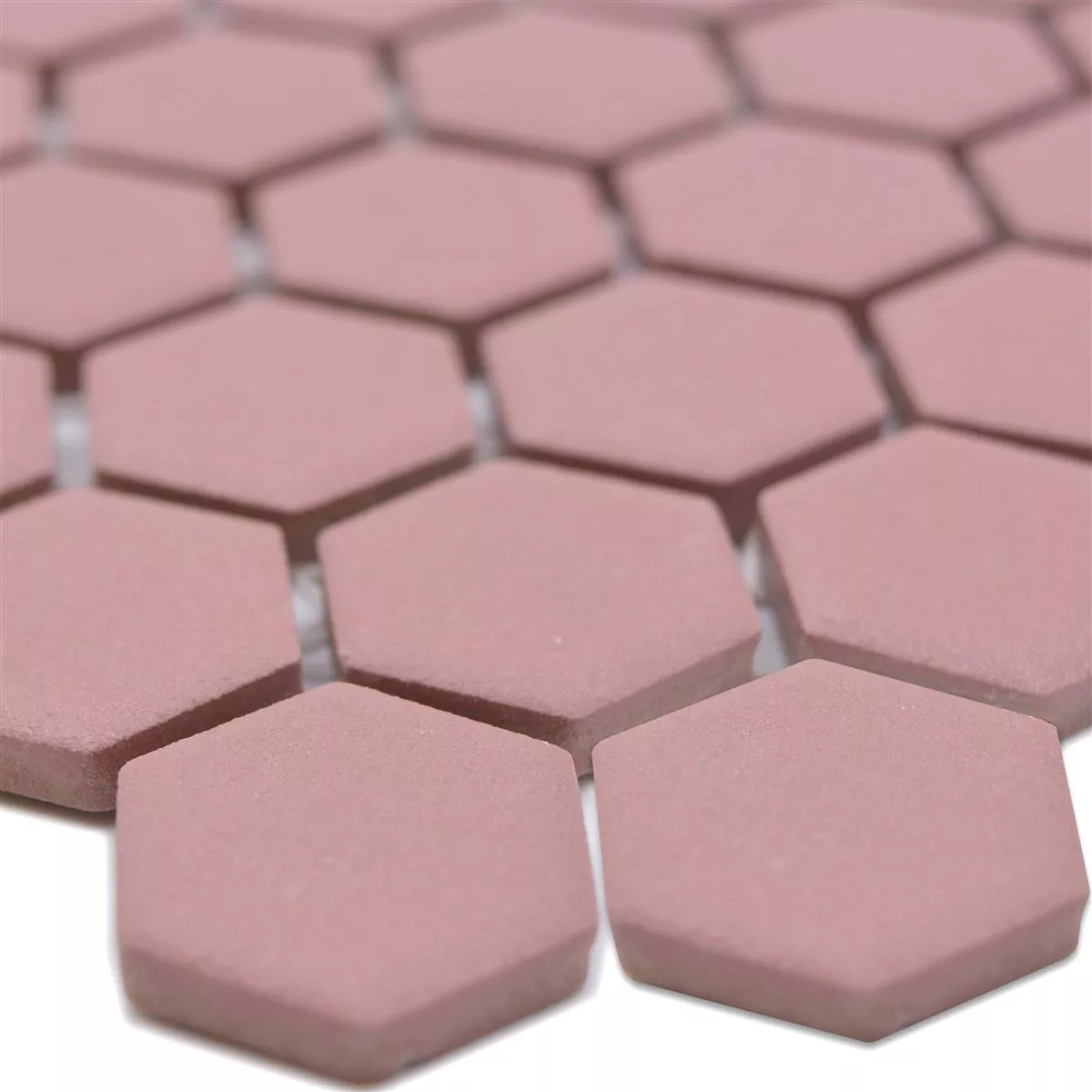 Keramiek Mozaïek Bismarck R10B Hexagon Terracotta H23 Keramiek Mozaïek Bismarck R10B Hexagon Terracotta H23