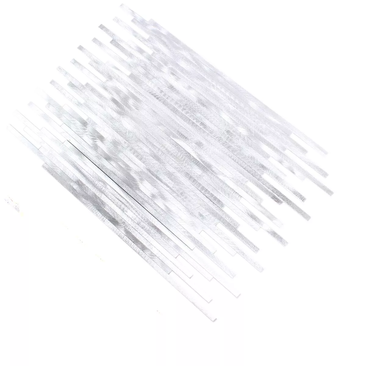 Sample Mozaïektegel Aluminium Wishbone Zilver