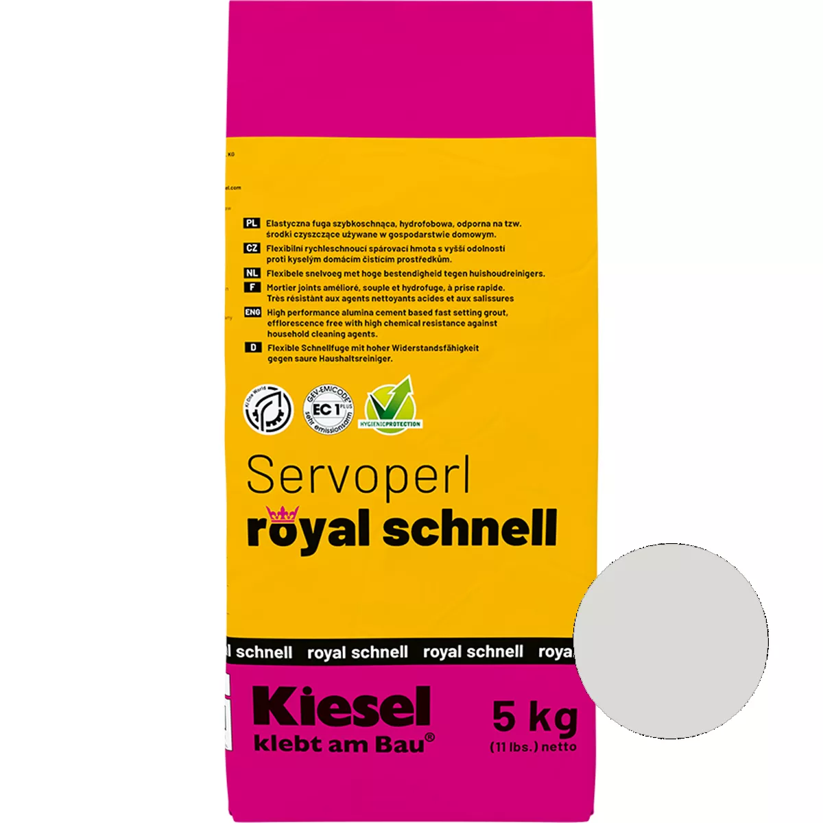 Voegpasta Servoperl Royal Quick Zilvergrijs 5 kg Voegpasta Servoperl Royal Quick Zilvergrijs 5 kg