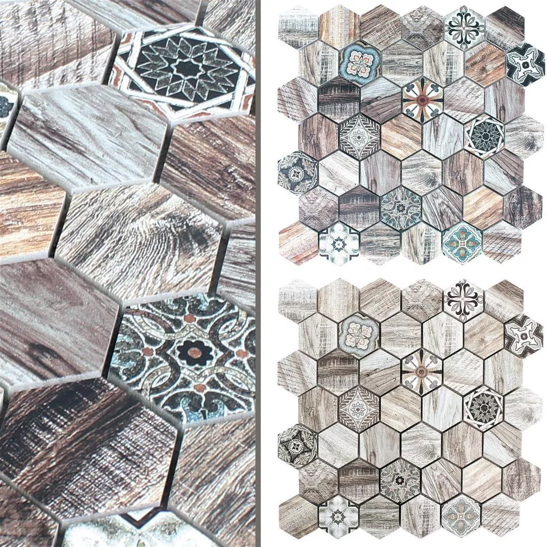 Sample Natuursteen Mozaïek Tegels Kapstadt Houtlook