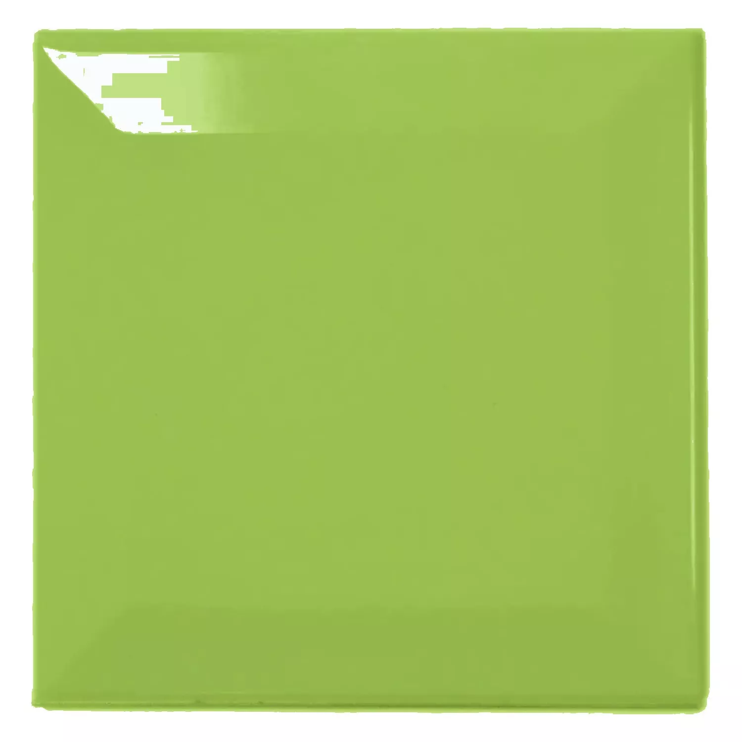 Metro tegel Groen Glanzend 10x10 cm Met Facet Catarina Oasis