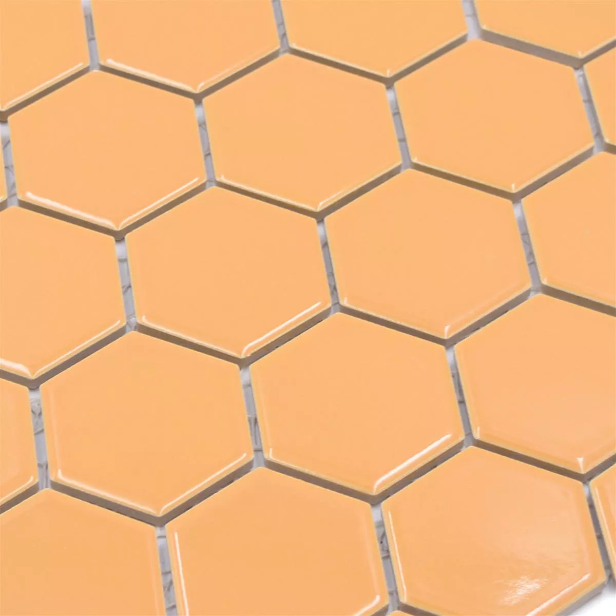 Keramiek Mozaïek Salomon Hexagon Oker Oranje H51
