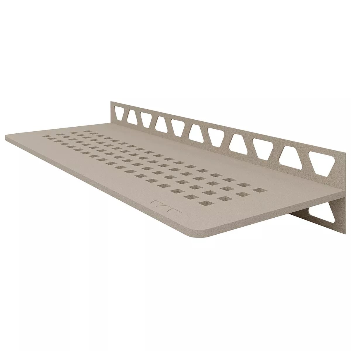 Doucheplank wandplank Schlüter rechthoek 30x11,5cm Vierkant Crème