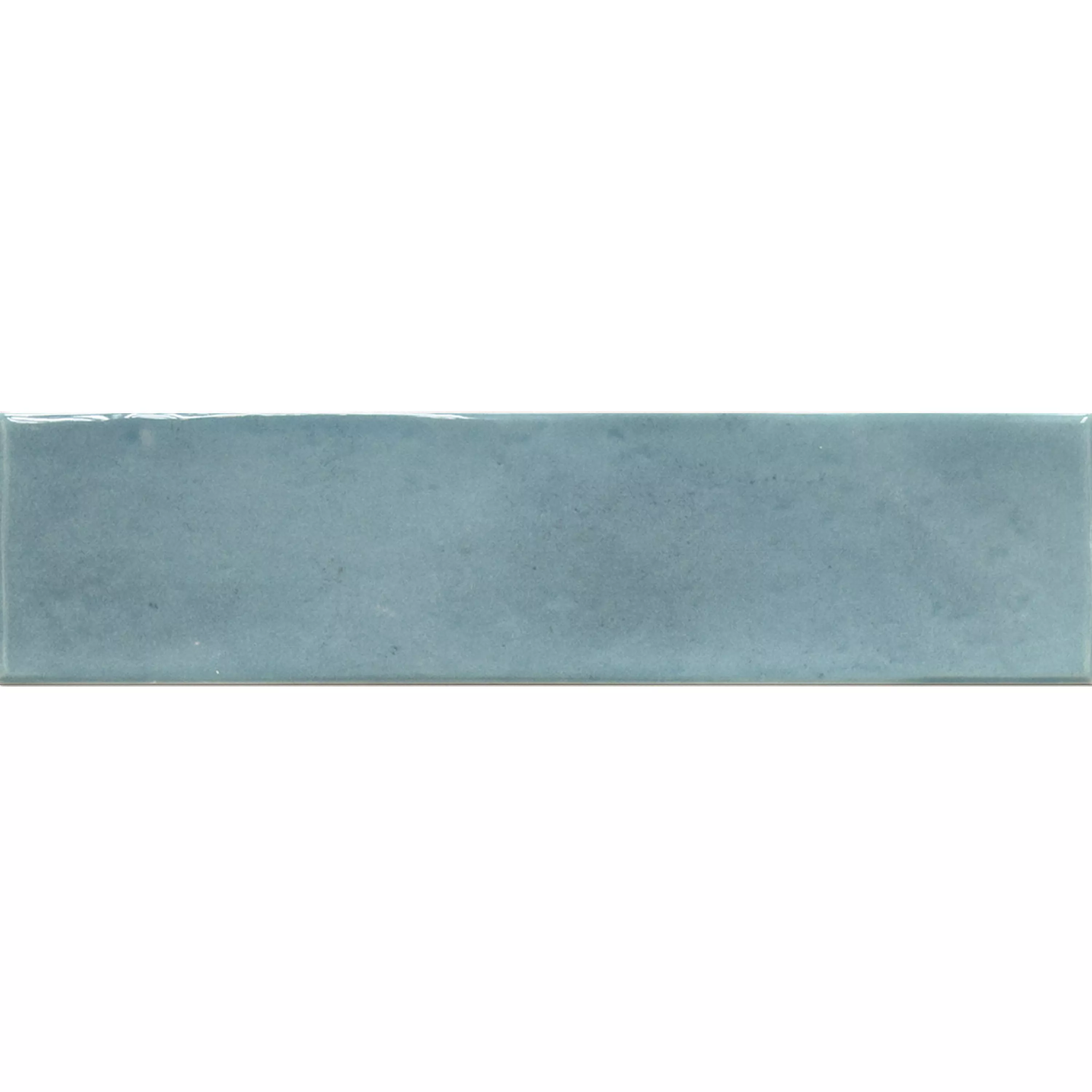 Wandtegels Conway Gegolfd 7,5x30cm Lichtblauw