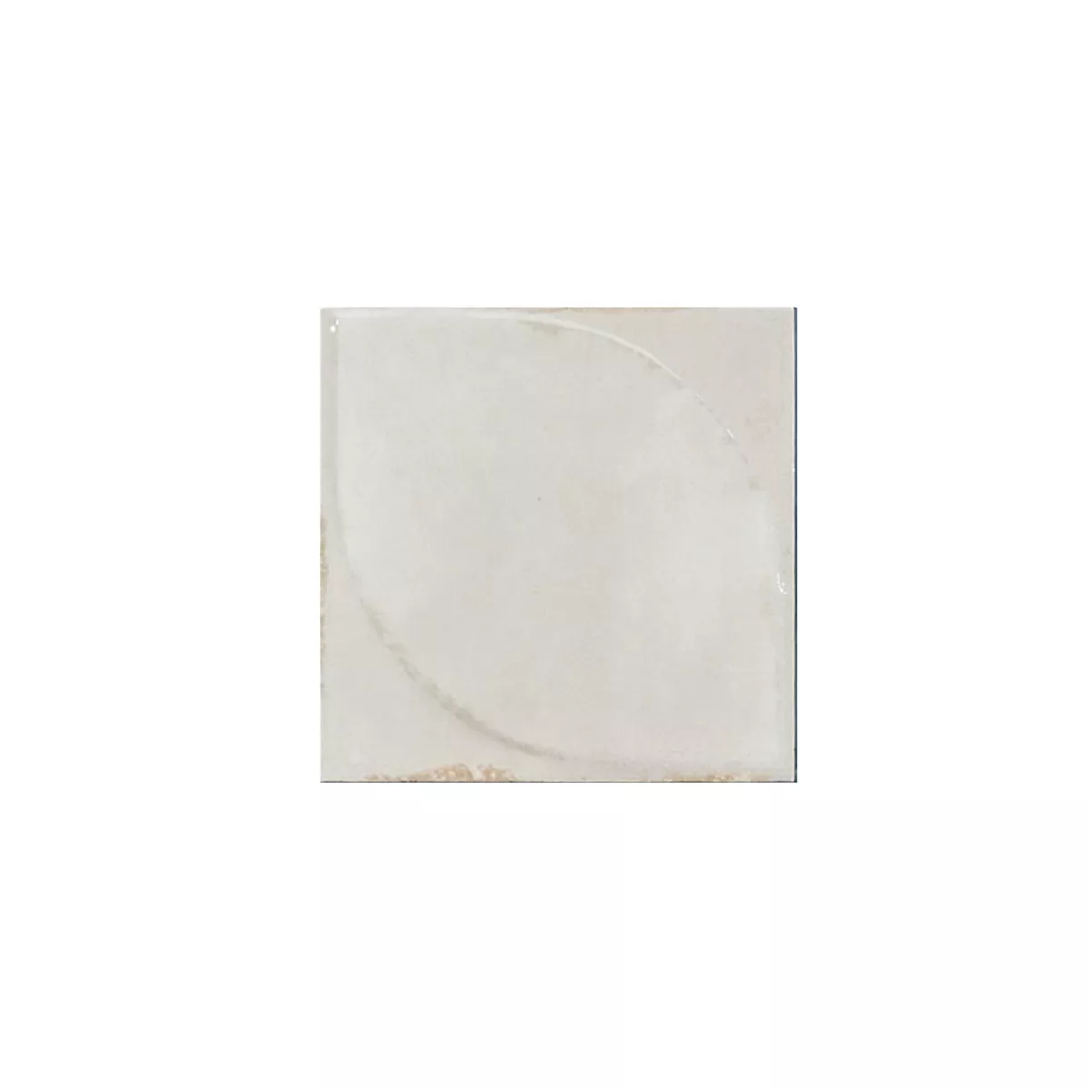 Maryland Bone Glanzend 3D Gestructureerde 10x10 cm