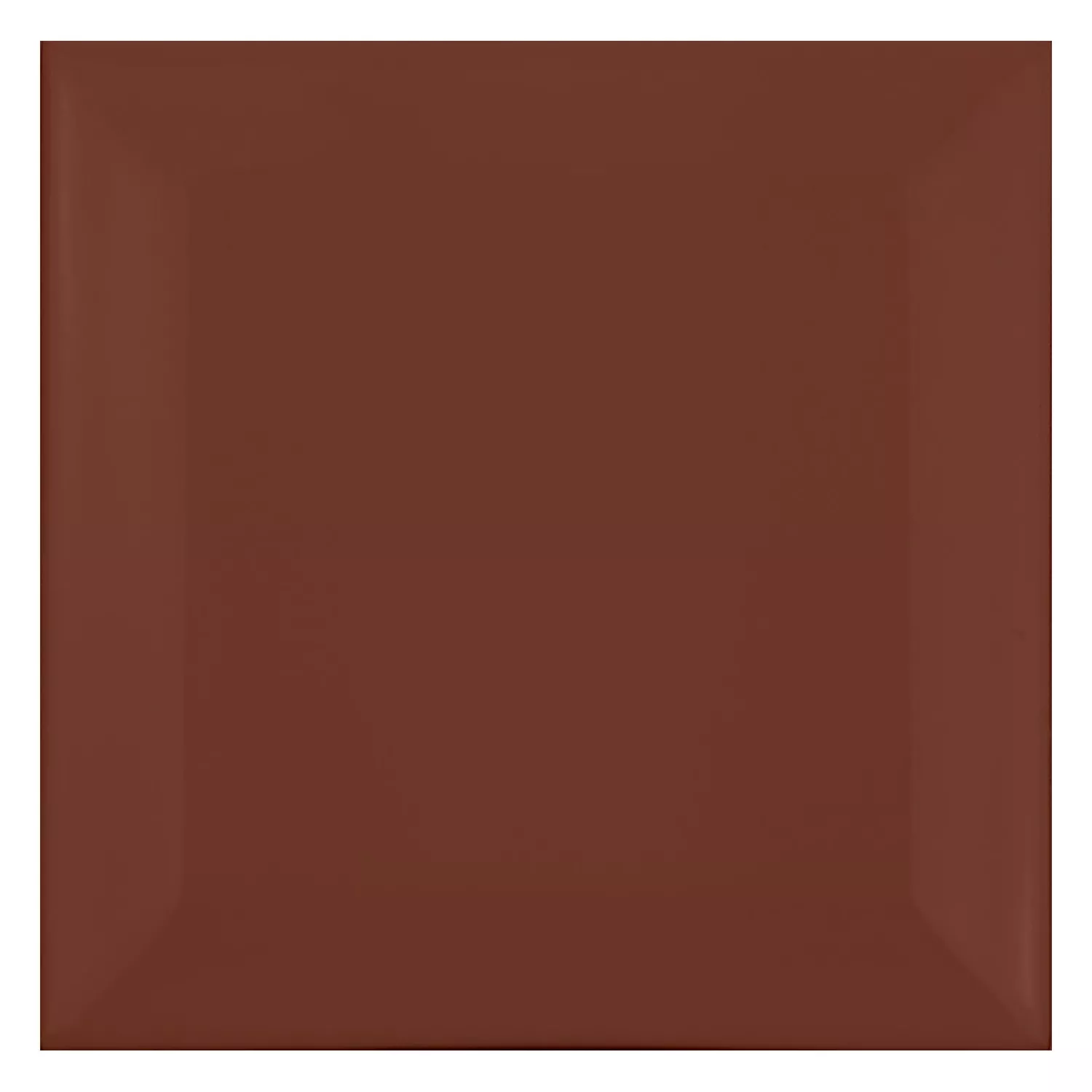 Metro tegel Bruin Mat 10x10 cm Met Facet Catarina Marron