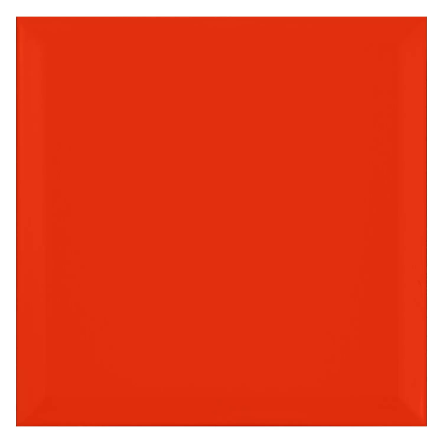 Metro tegel Rood Mat 20x20 cm Met Facet Freetown Rojo